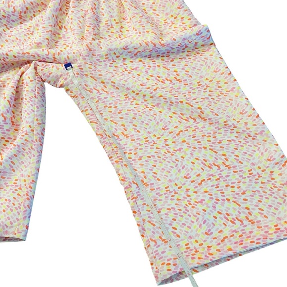 Janie and Jack Pink, Orange, Yellow and White Patterned Sleeveless Jumper Size 4 - Picture 5 of 11